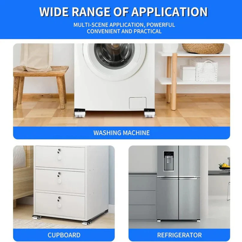 Adjustable Appliance Roller Platform with Wheeled Base - Image 7