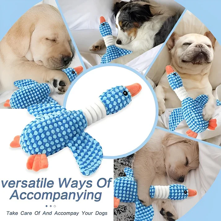 Dog Chew Toy with Plush Material and Built In Squeaker - Image 4