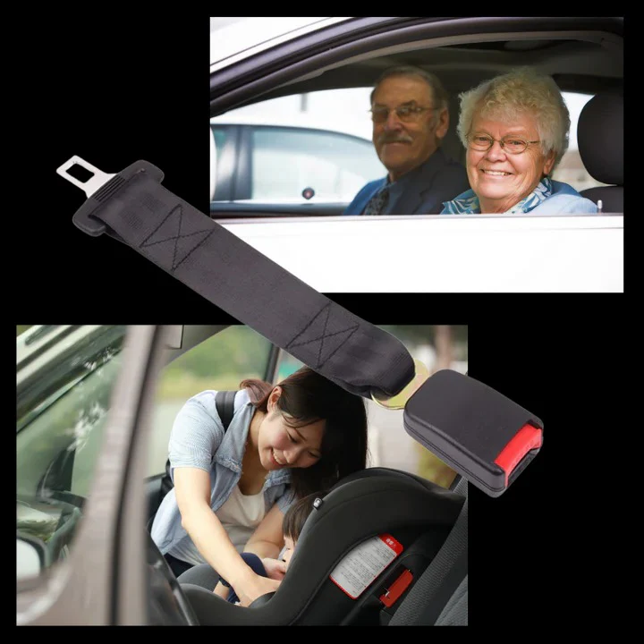 Adjustable Seat Belt Extender with Buckle Tongue Fit - Image 7