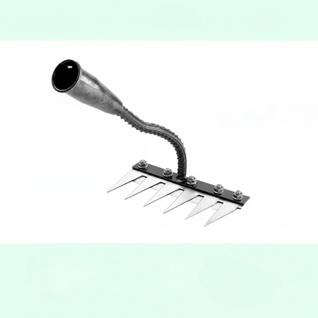 Steel Garden Rake for Weed Removal and Soil Maintenance - Image 2