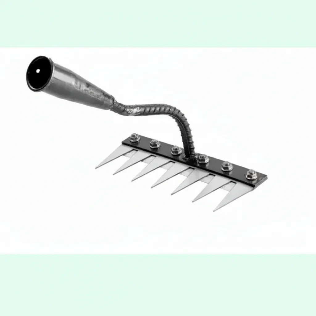 Steel Garden Rake for Weed Removal and Soil Maintenance - Image 3