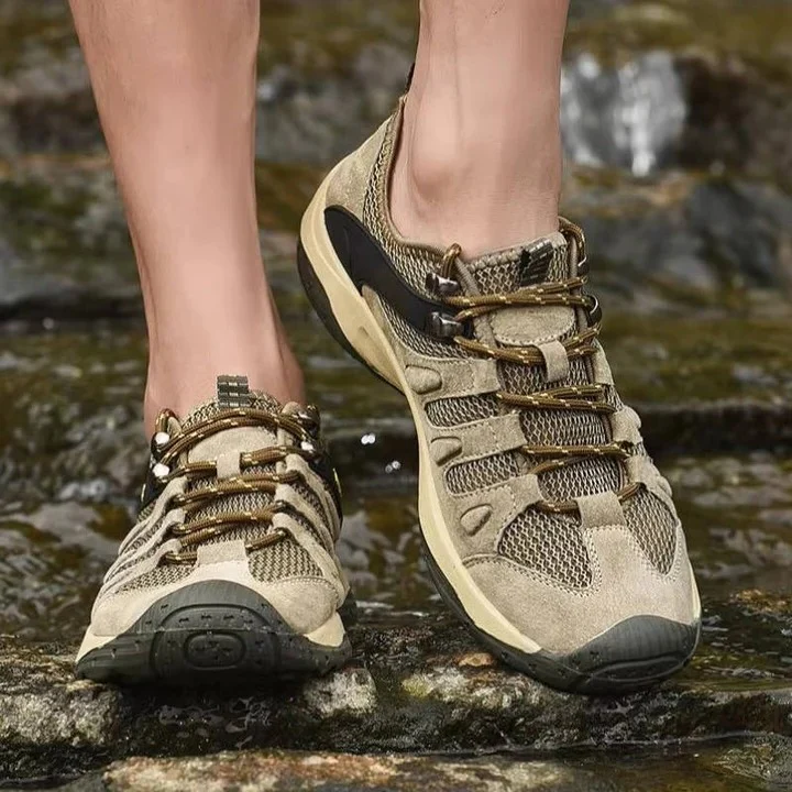 Women’s Hiking Shoes with Leather Mesh Upper for Outdoor Use - Image 12