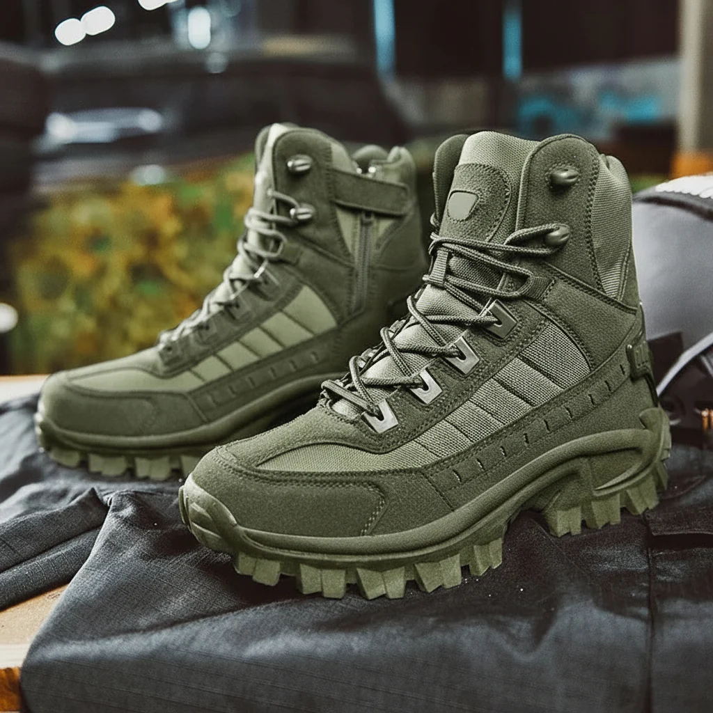 Men's Winter Boots with Lace Up Design - Image 3