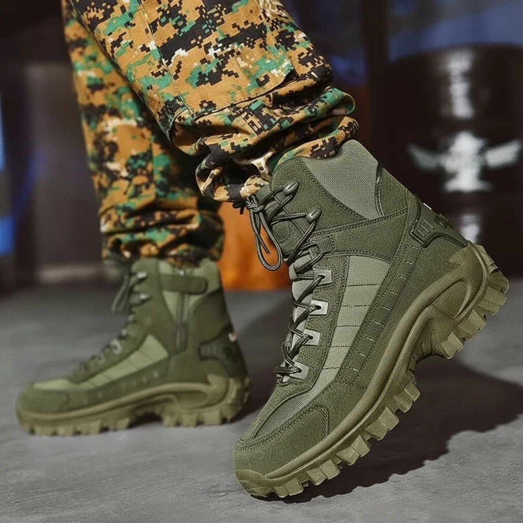 Men's Winter Boots with Lace Up Design - Image 4