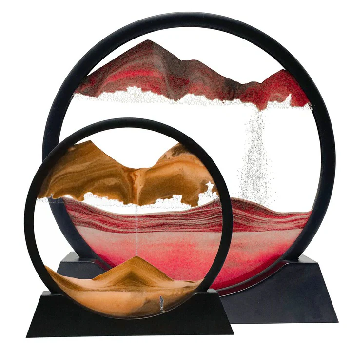 Dynamic Sandscape Art with Flowing Sand Motion - Image 4