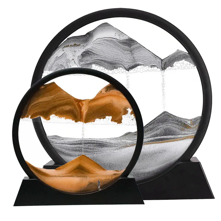 Dynamic Sandscape Art with Flowing Sand Motion - Image 6