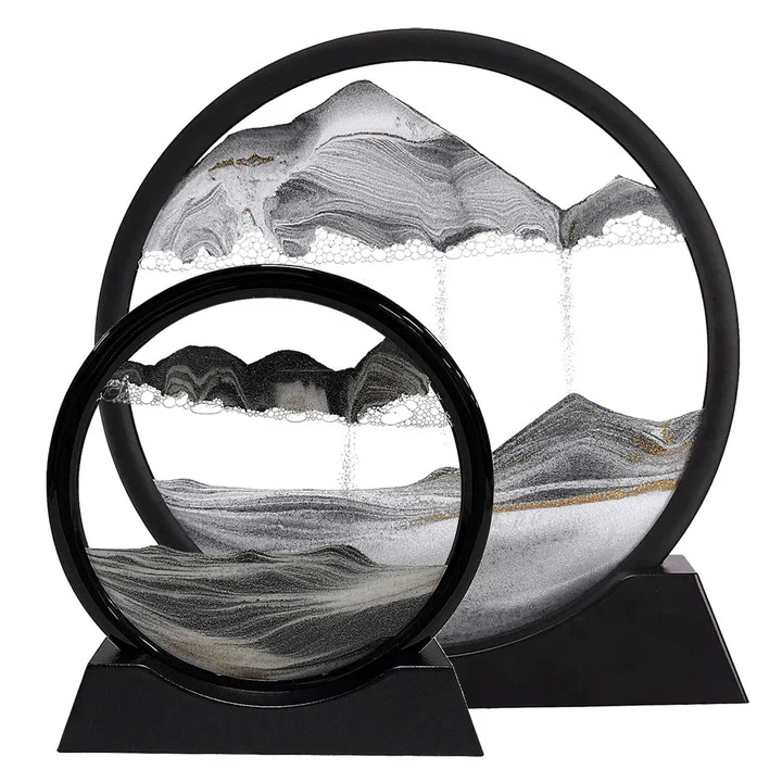 Dynamic Sandscape Art with Flowing Sand Motion - Image 7