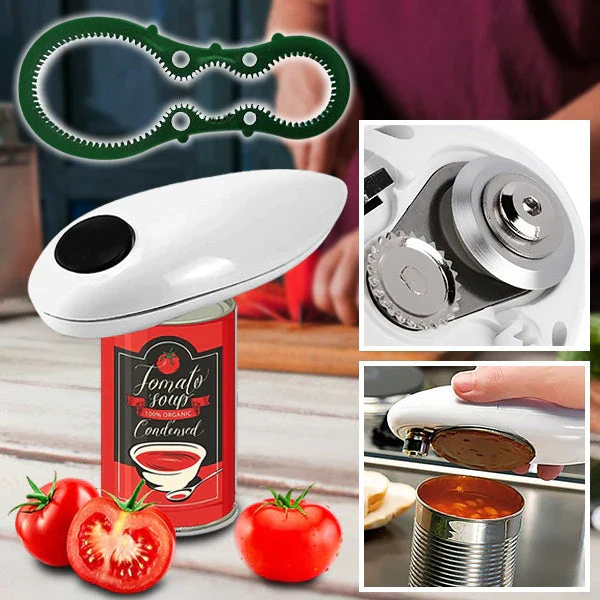 Hands-Free Electric Can Opener with Built-In Bottle Opener - Image 2