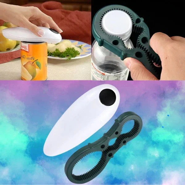 Hands-Free Electric Can Opener with Built-In Bottle Opener - Image 3