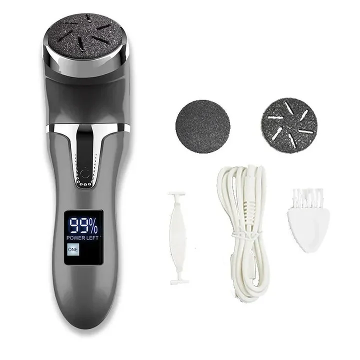 Rechargeable Electric Foot File with Rotating Roller Head - Image 2