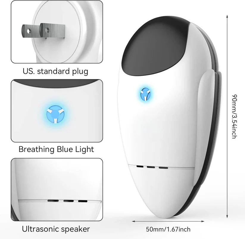 Plug In Ultrasonic Pest Control Device for Home, 4 Pack - Image 6