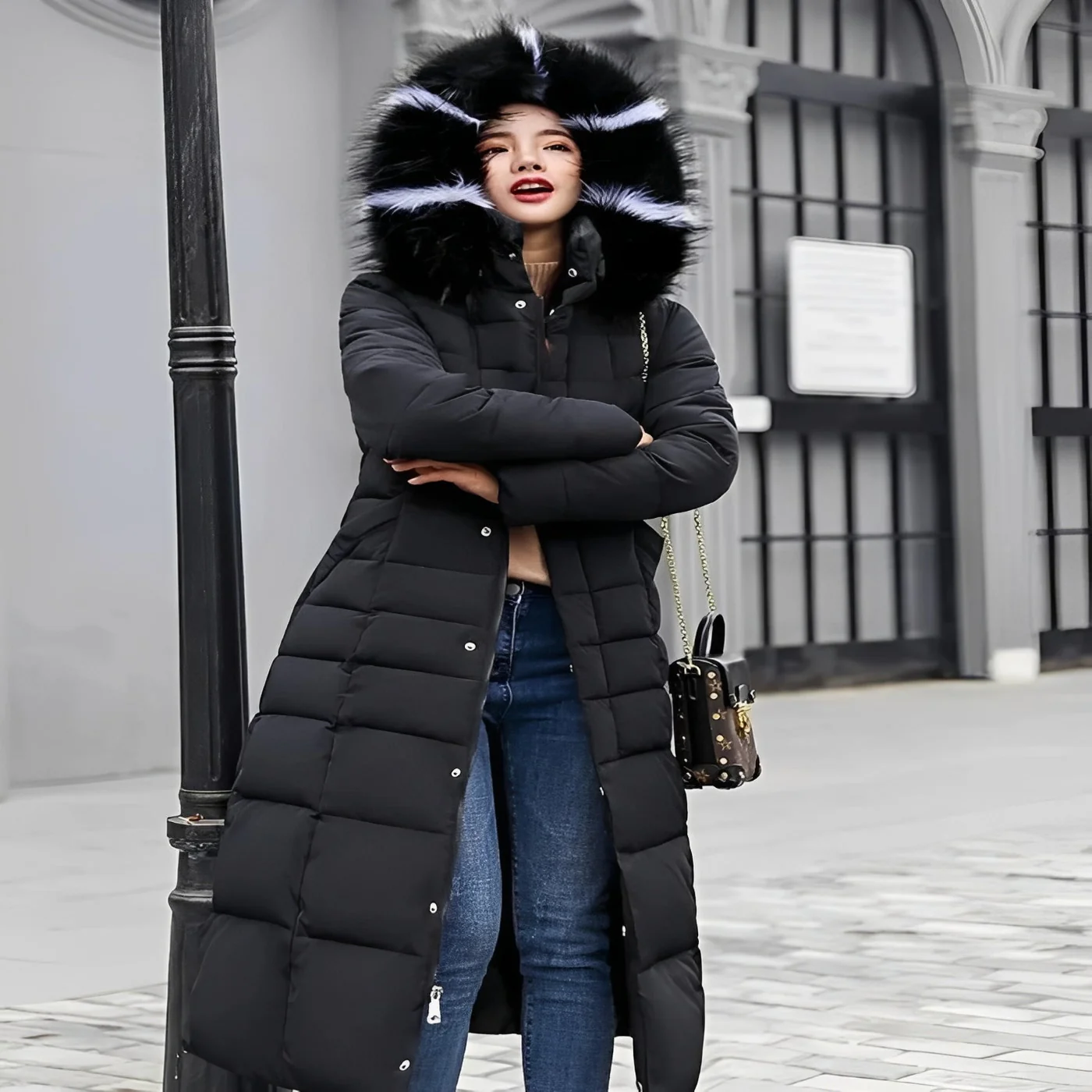 Elegant Down Filled Jacket for Cold Weather Wear - Image 2