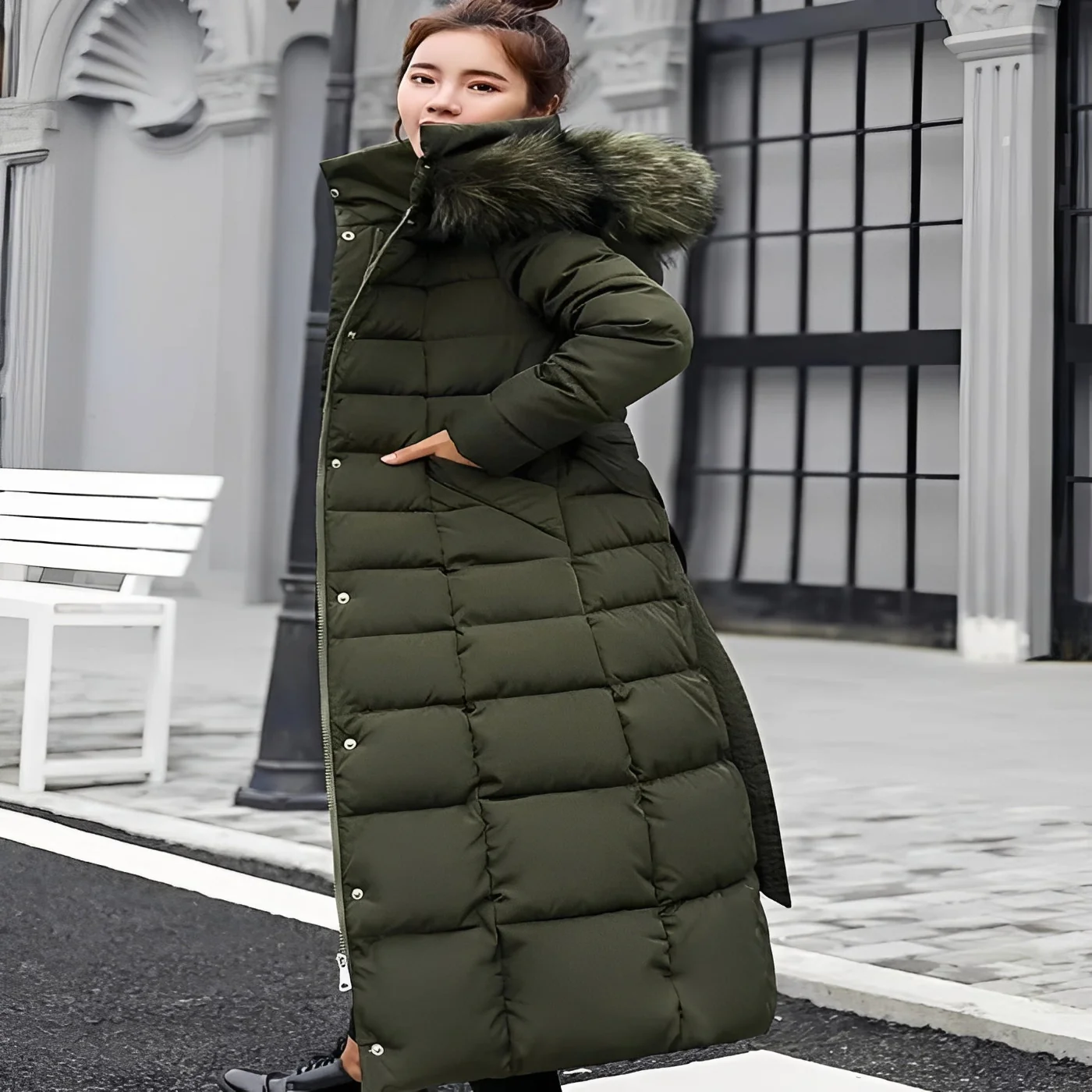 Elegant Down Filled Jacket for Cold Weather Wear - Image 4
