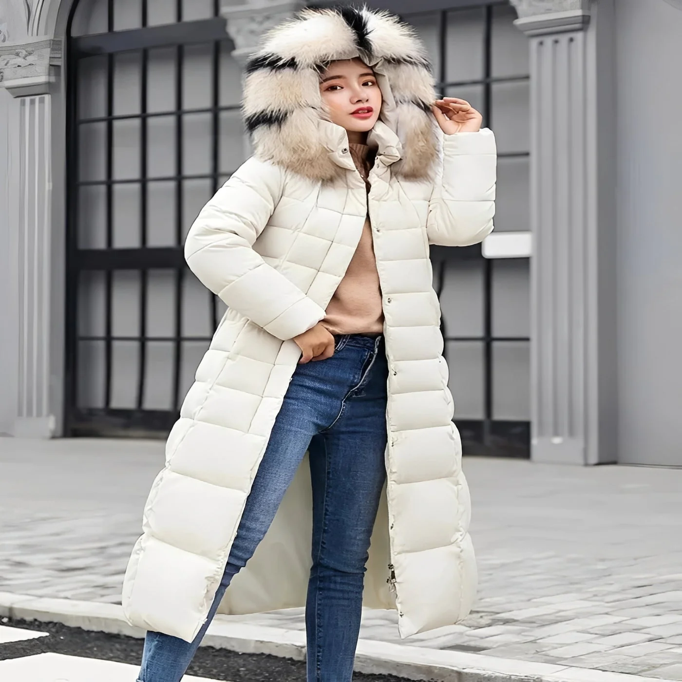 Elegant Down Filled Jacket for Cold Weather Wear - Image 6