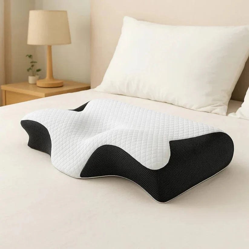 Ergonomic Memory Foam Neck Support Pillow with Orthopedic Design for Restful Sleep - Image 7