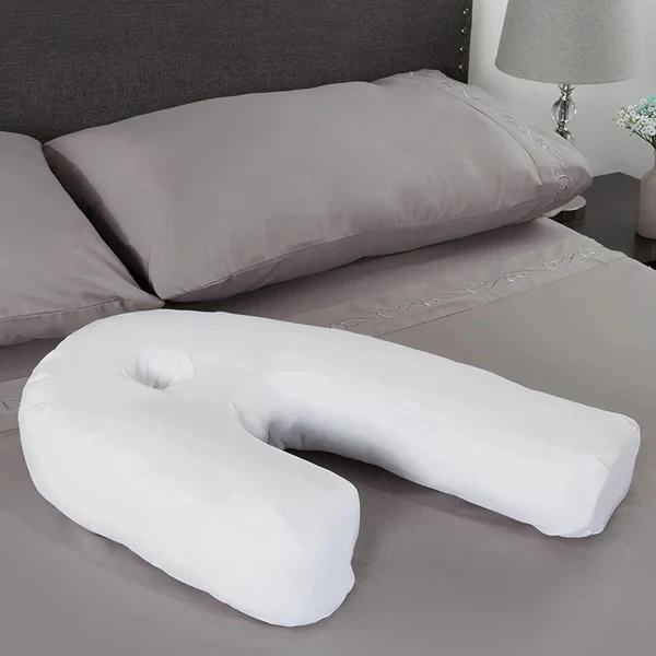 Ergonomic Side Sleeper Pillow – Soft Memory Foam with Ear Hole Support - Image 2