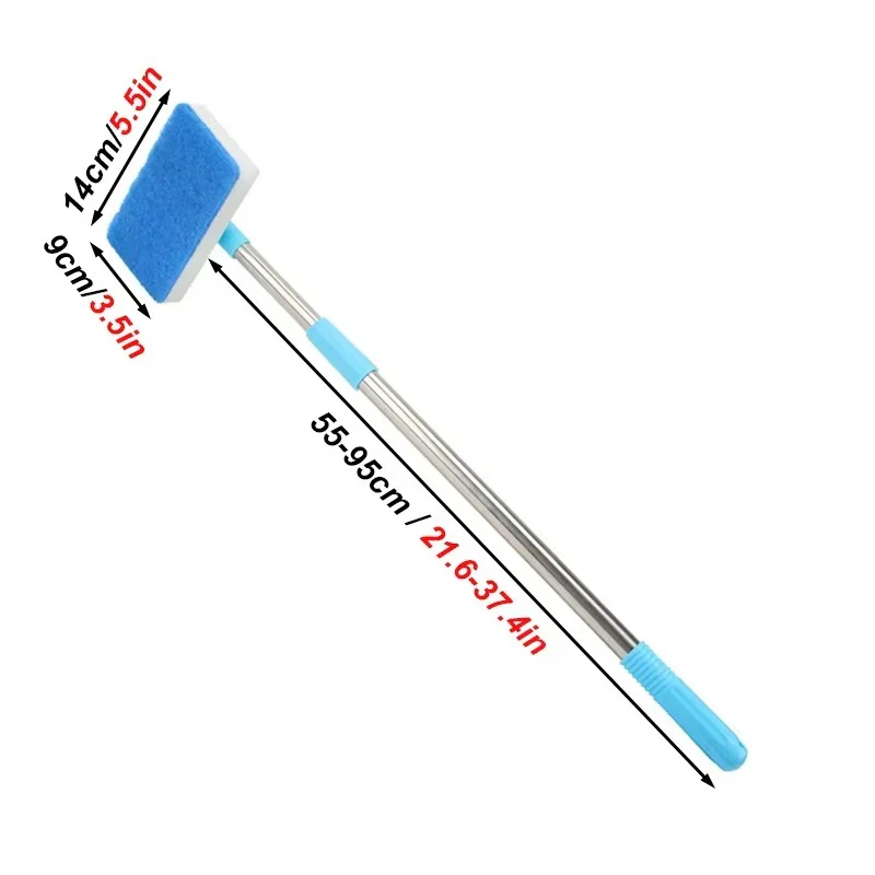 Extendable Aquarium Algae Scraper and Cleaner with 180 Degree Sponge - Image 5