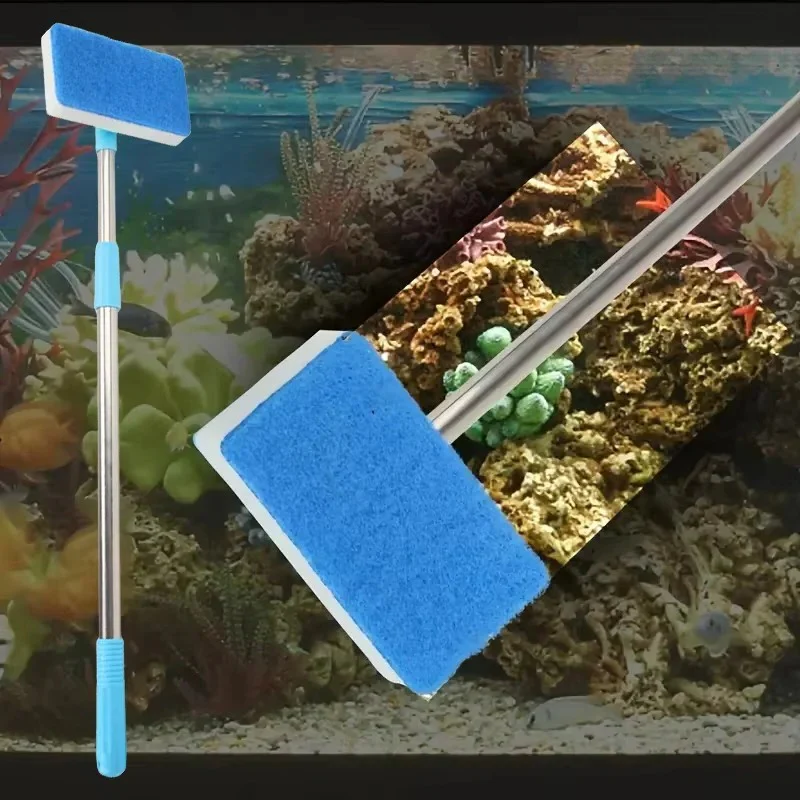 Extendable Aquarium Algae Scraper and Cleaner with 180 Degree Sponge - Image 7