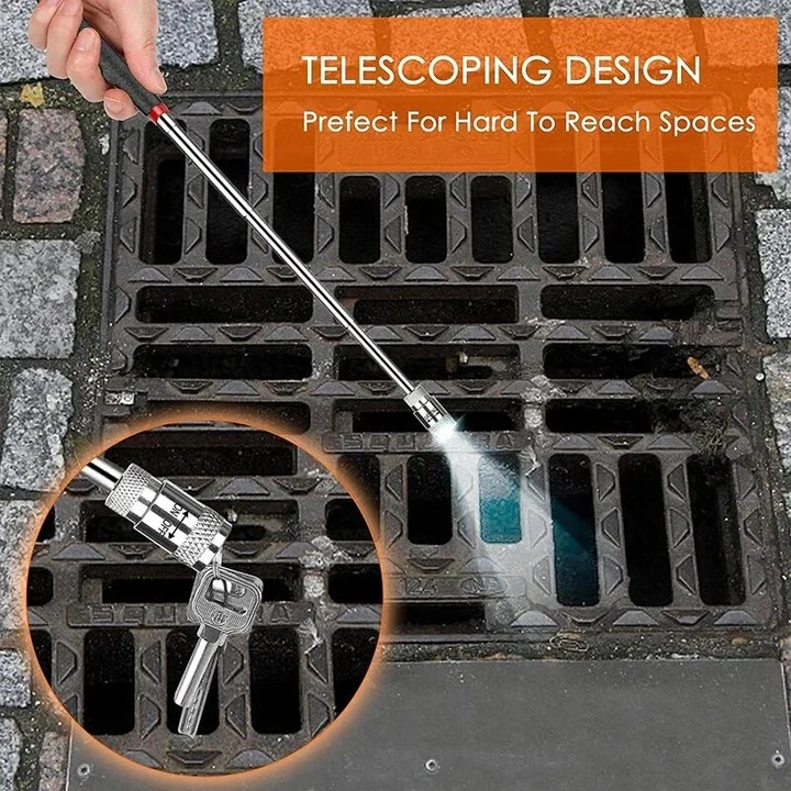 Telescopic Magnetic Pick Up Tool with LED Light - Image 3