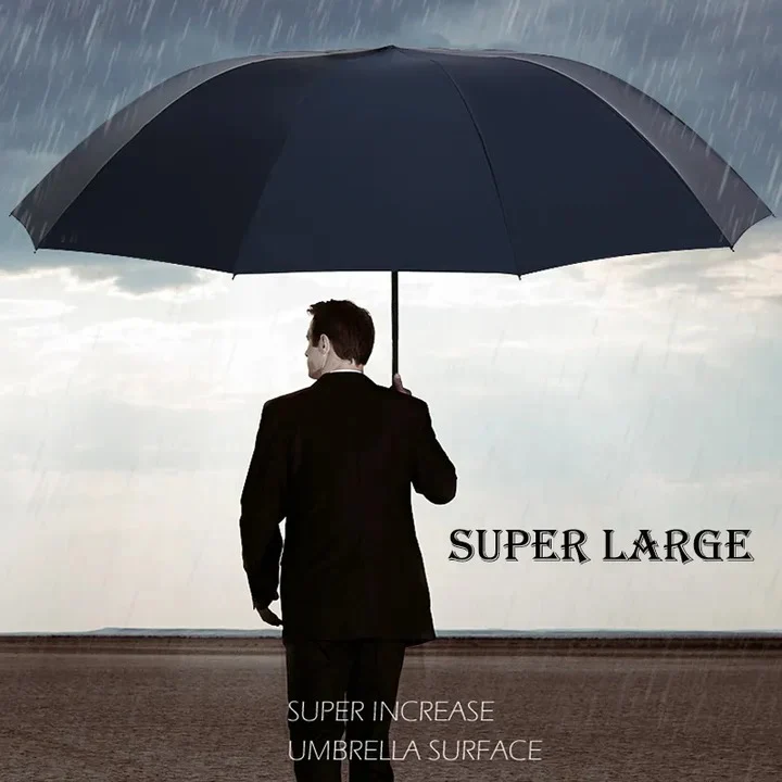 Extra Large Automatic Folding Umbrella with Wide Canopy Coverage - Image 7