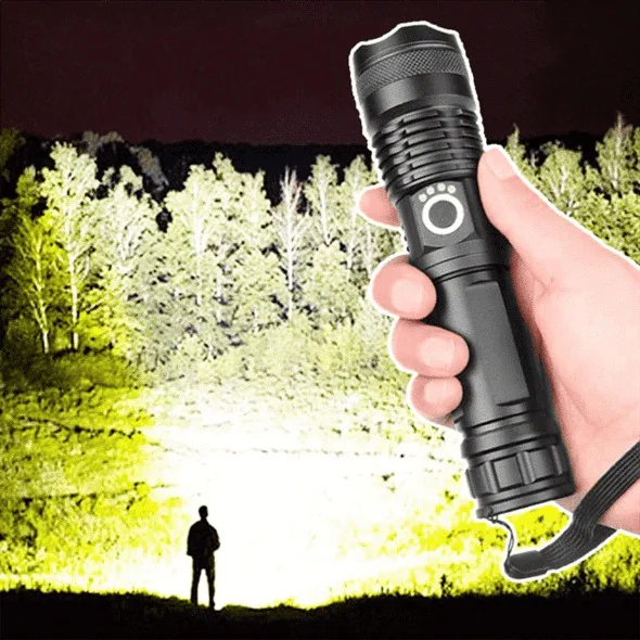 LED Torch Flashlight with XHP50 LED Chip - Image 2