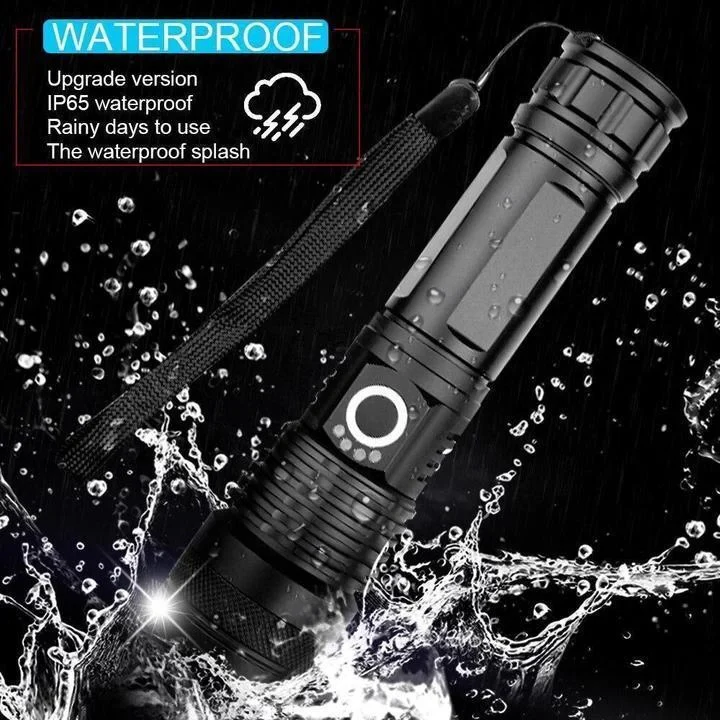 LED Torch Flashlight with XHP50 LED Chip - Image 4