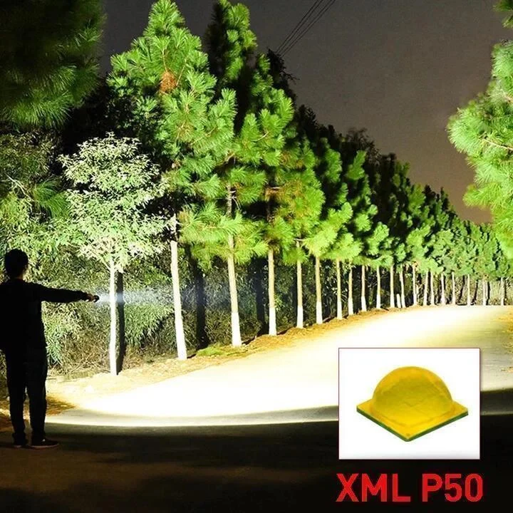 LED Torch Flashlight with XHP50 LED Chip - Image 6