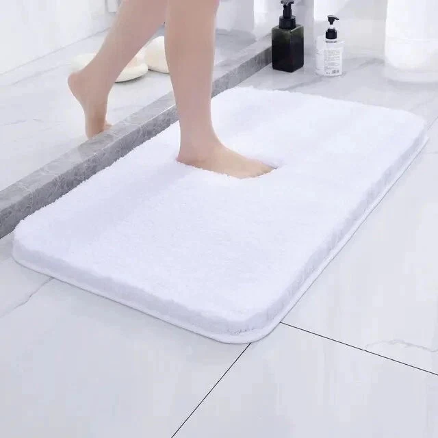 Faux Fur Bathroom Rug with Non Slip Grip and Thick Cushion Design - Image 3