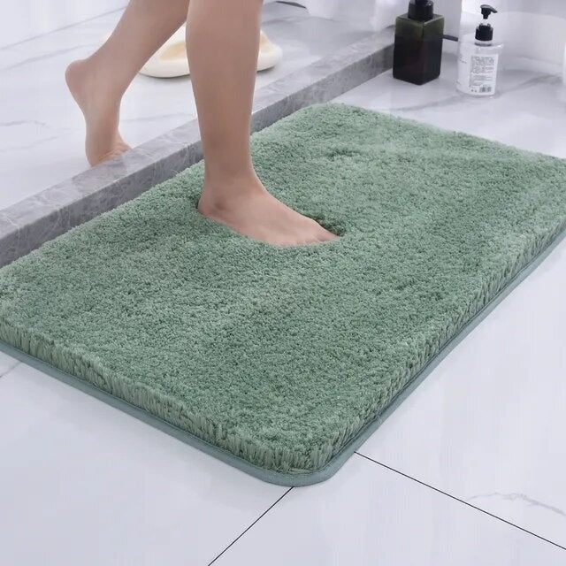 Faux Fur Bathroom Rug with Non Slip Grip and Thick Cushion Design - Image 4