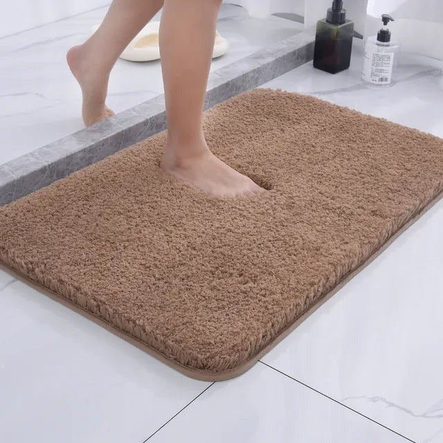 Faux Fur Bathroom Rug with Non Slip Grip and Thick Cushion Design - Image 5