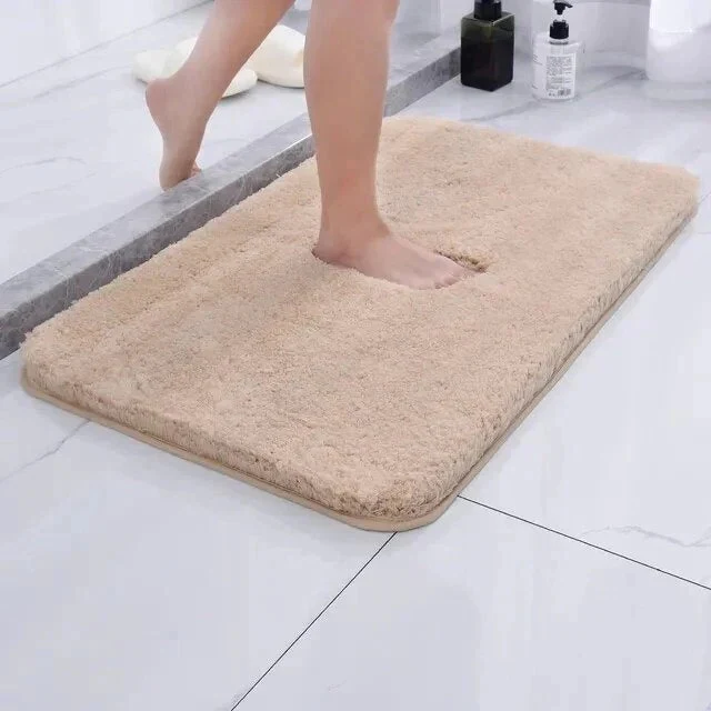 Faux Fur Bathroom Rug with Non Slip Grip and Thick Cushion Design - Image 6