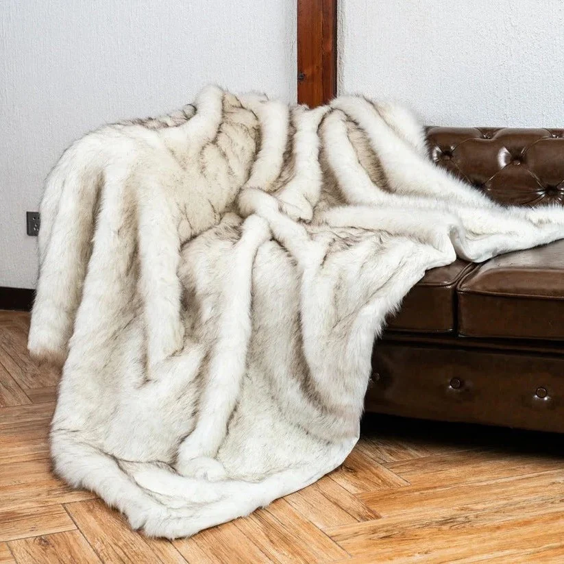Faux Fur Plush Throw Blanket for Home Decor - Image 6