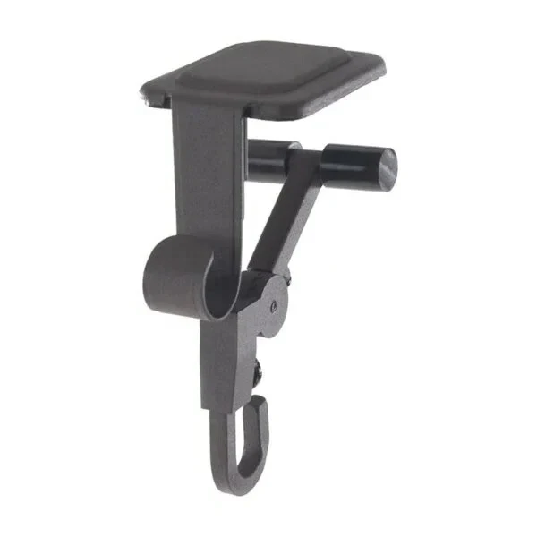 Adjustable Mantle Hook with Weighted Bases for Holiday Stockings and Greenery
