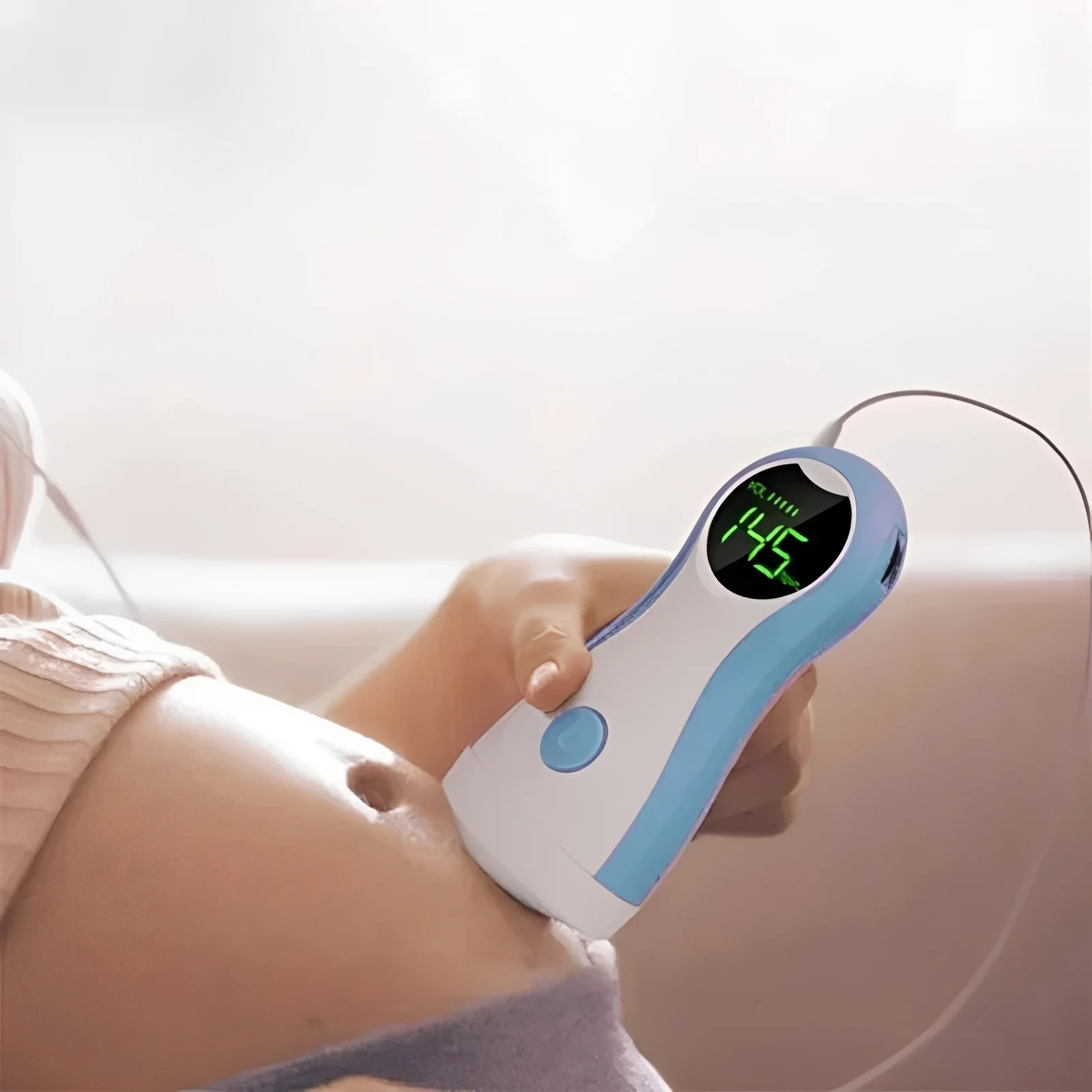 Handheld Fetal Doppler Monitor with LCD Display and Headphone Output - Image 8