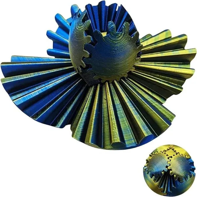 Fidget Toy Steampunk Style Gear Ball Design - Image 4