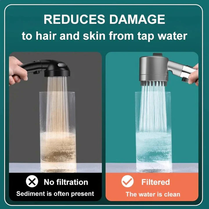 Power Rinse Shower Head with High-Pressure, Easy-Mount Water Saver - Image 5