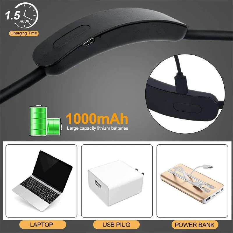 Flexible Rechargeable LED Neck Light for Reading - Image 4