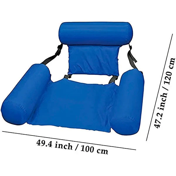 Floating Water Chair with Backrest for Pool and Beach Use - Image 3