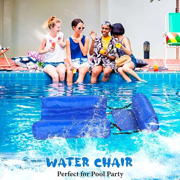 Floating Water Chair with Backrest for Pool and Beach Use - Image 4