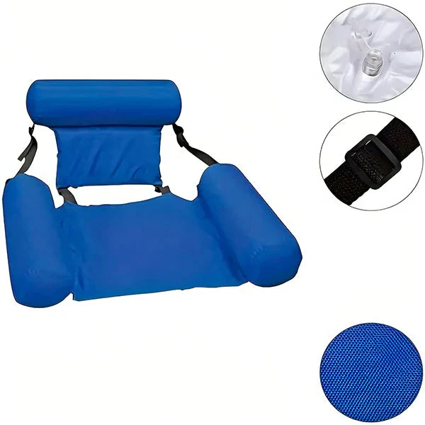 Floating Water Chair with Backrest for Pool and Beach Use - Image 8