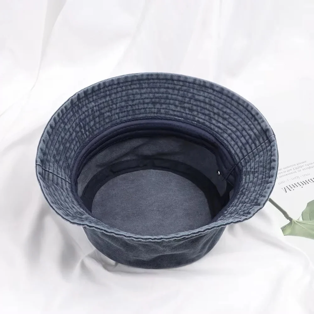 Foldable Denim Bucket Hat with Versatile Style and Comfortable Cotton Material - Image 15