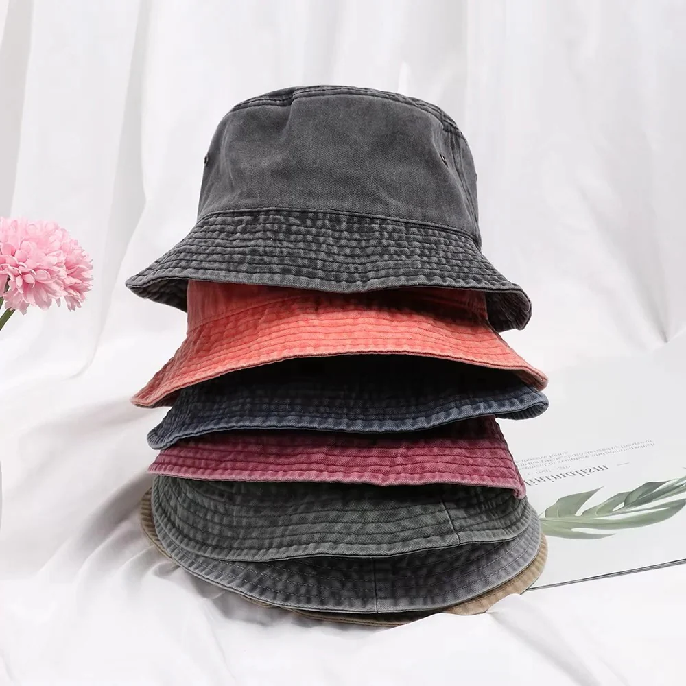 Foldable Denim Bucket Hat with Versatile Style and Comfortable Cotton Material - Image 16