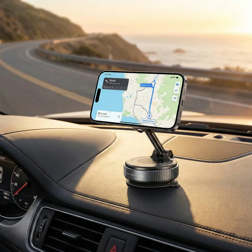 Foldable Magnetic Car Phone Mount with 360 Degree Hands Free Rotation - Image 5
