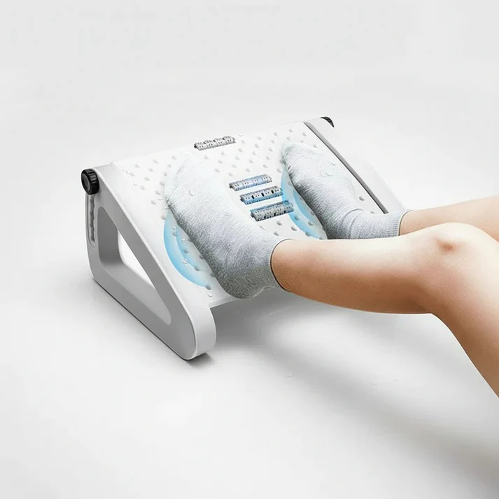 Adjustable Under Desk Foot Rest with Dual Texture Surface - Image 2