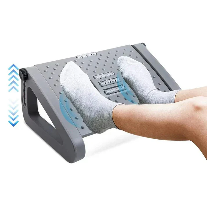 Adjustable Under Desk Foot Rest with Dual Texture Surface - Image 3