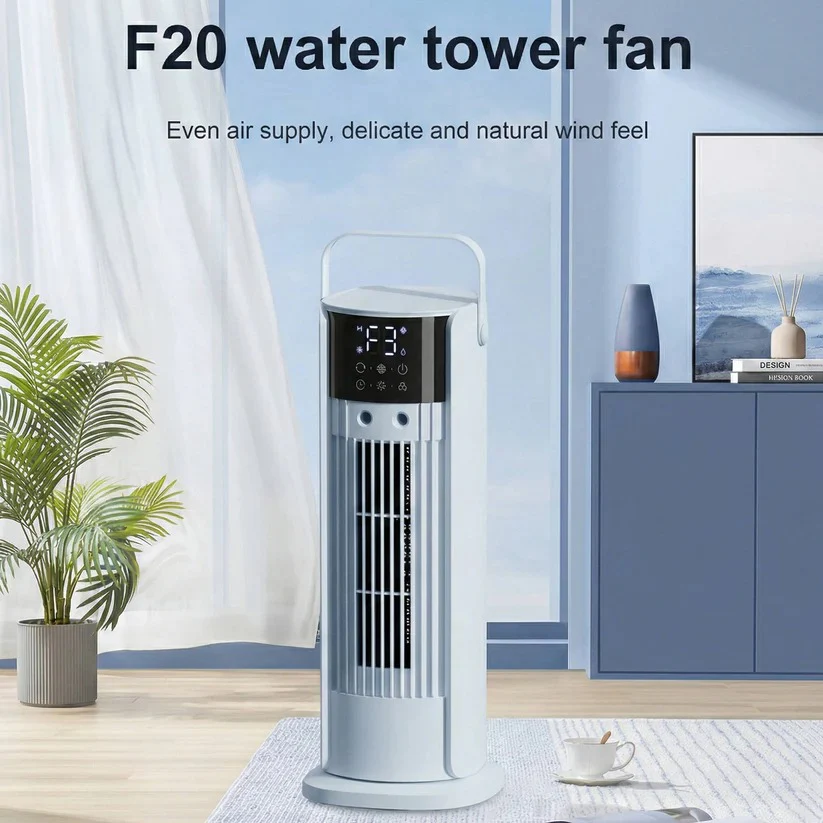 Freestanding Portable Air Cooler Fan with Mist and Digital Display for Indoor Use - Image 3