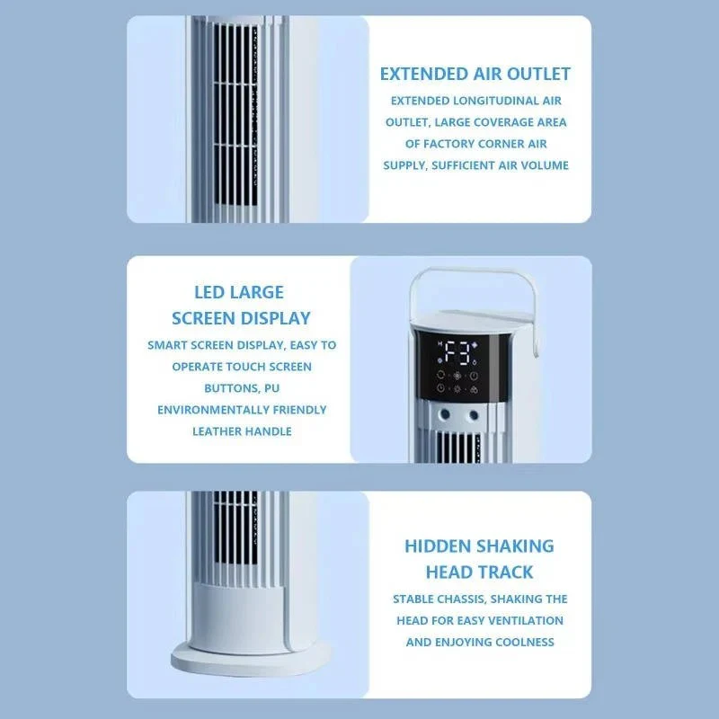 Freestanding Portable Air Cooler Fan with Mist and Digital Display for Indoor Use - Image 8
