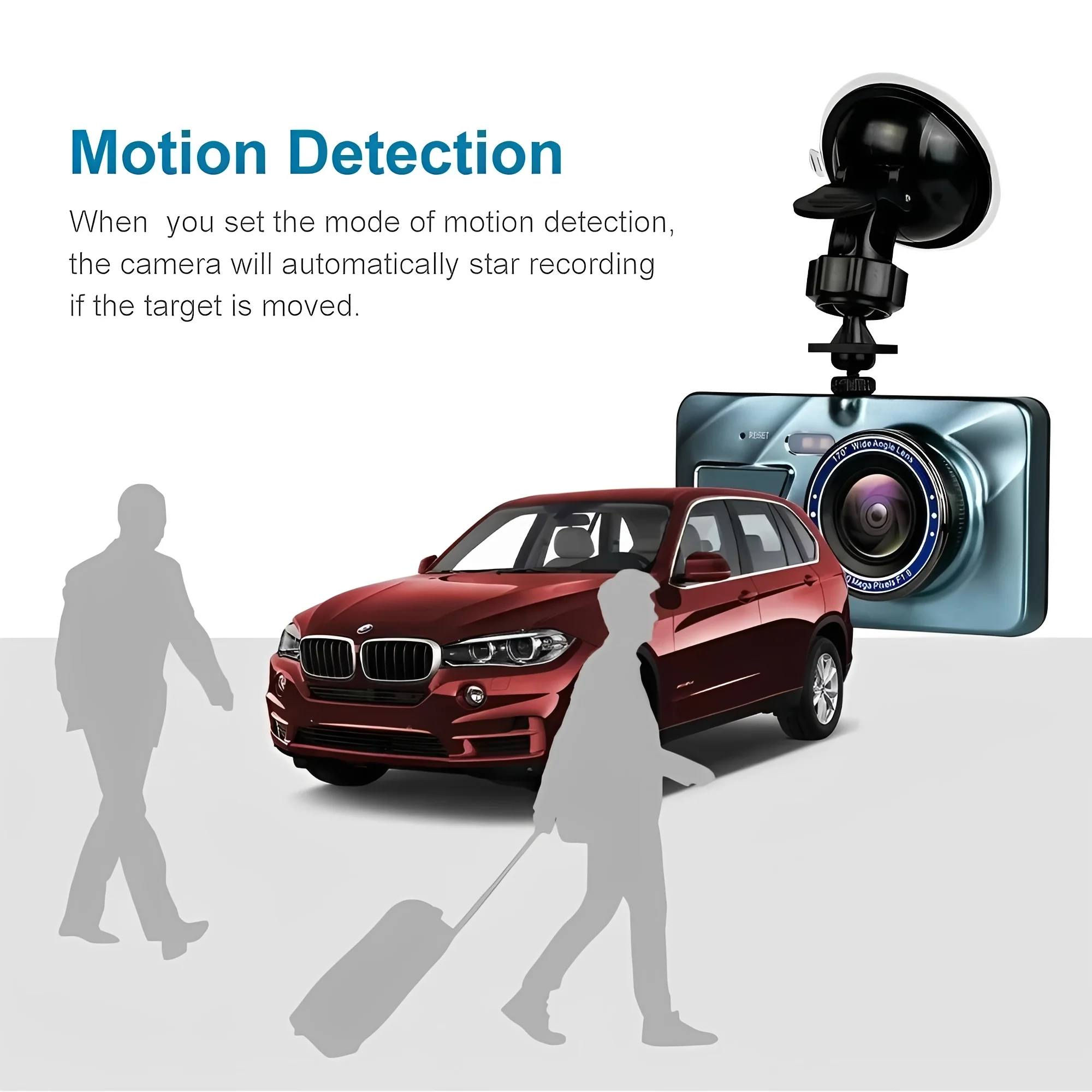 Front and Rear Dual Lens Dash Cam with 4 Inch Display - Image 3
