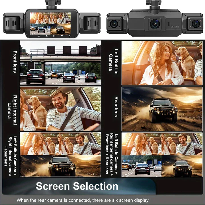 Front and Rear Dash Cam with Four Cameras and WiFi Connectivity - Image 6
