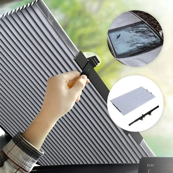 Front and Side Window Car Sunshade with Foldable Design - Image 2
